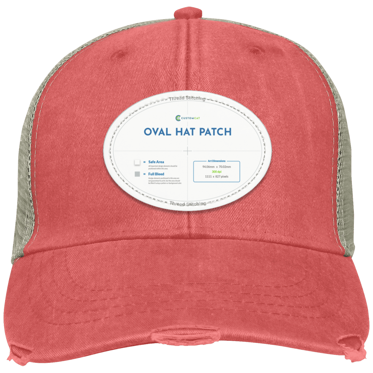 OL102 Distressed Ollie Cap - Patch