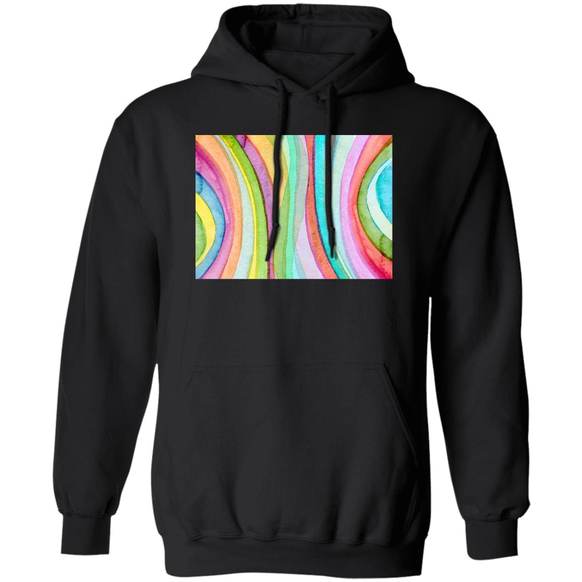 Colorful Pattern Hooded Sweatshirt