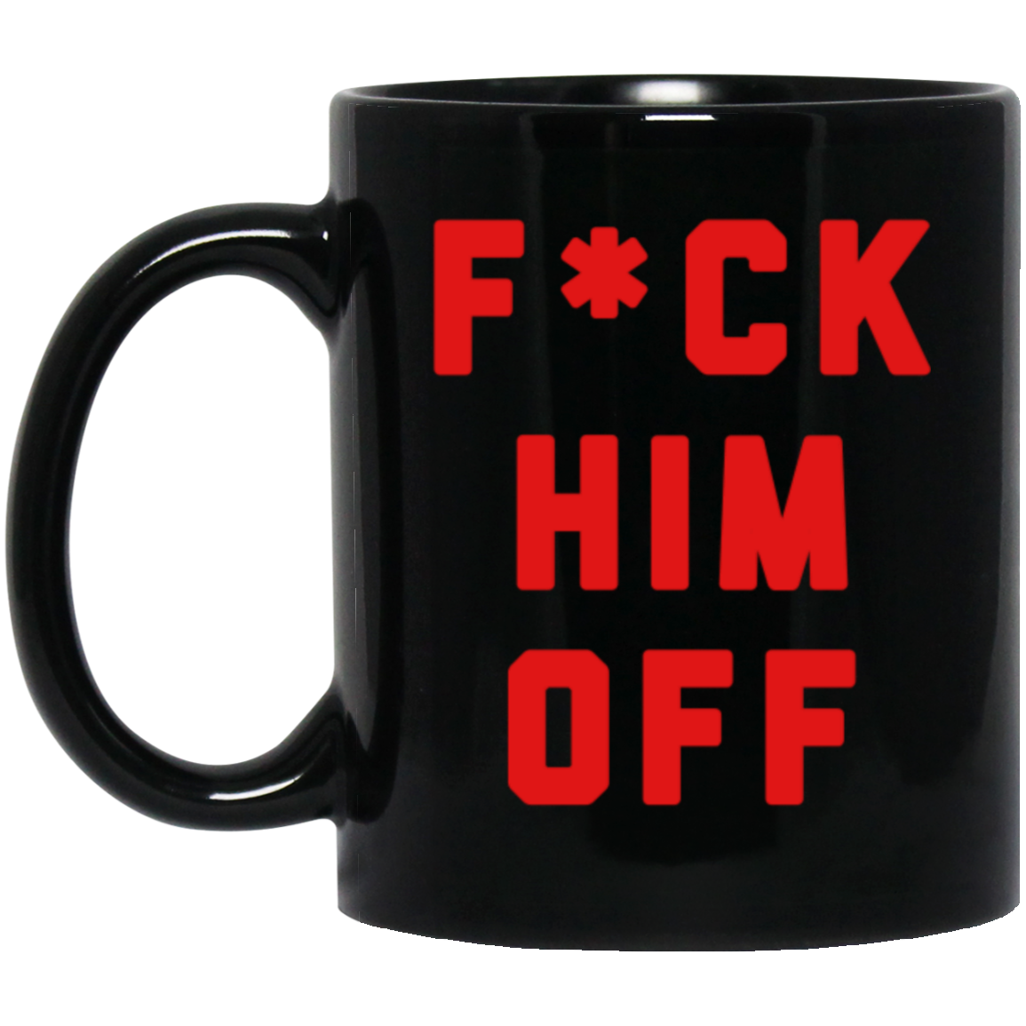 F Off 11 oz. Black Mug