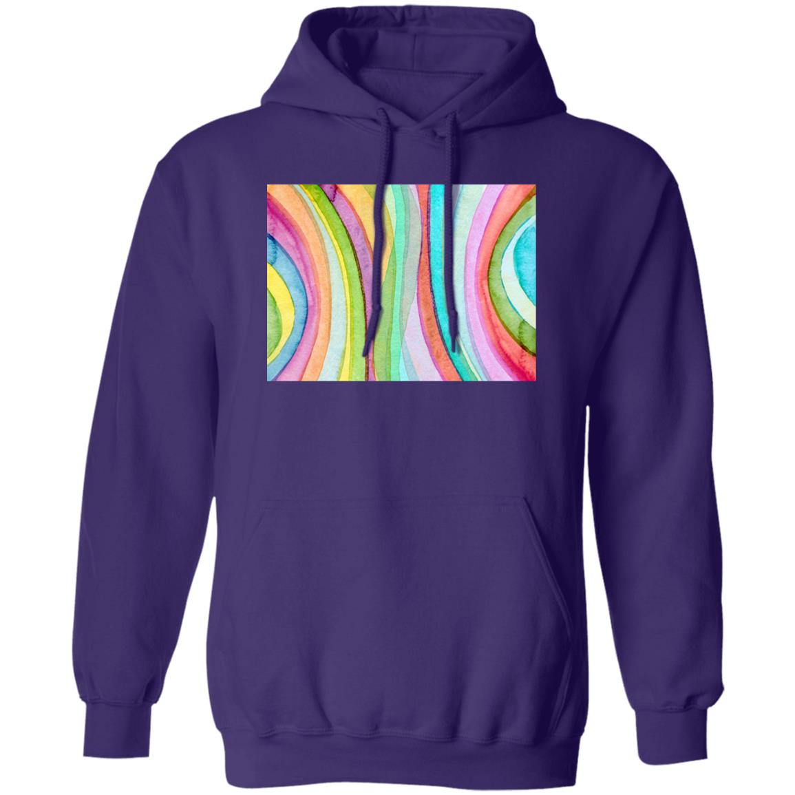 Colorful Pattern Hooded Sweatshirt