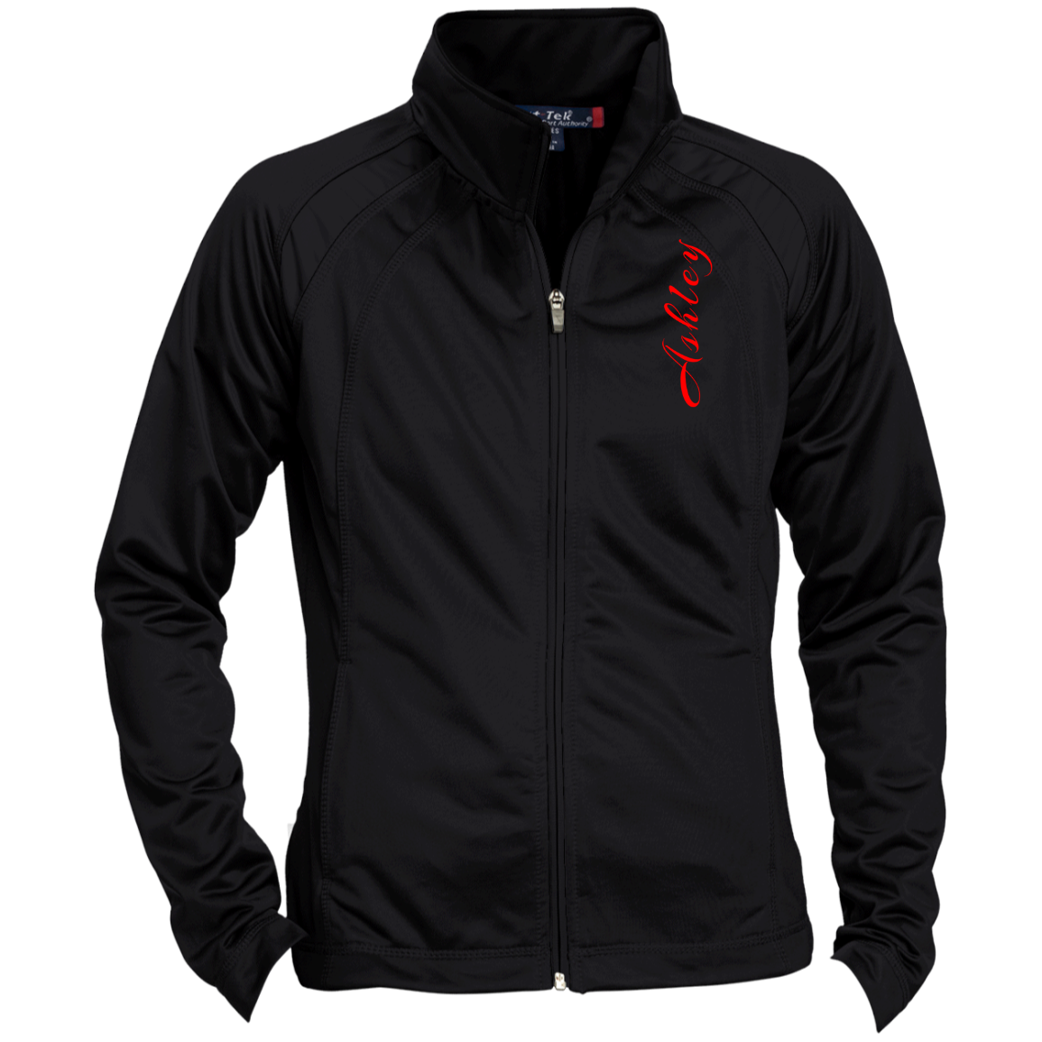 LST90 Sport-Tek Ladies' Raglan Sleeve Warmup Jacket